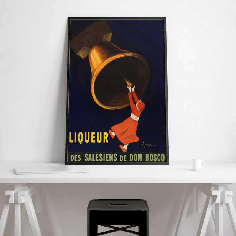 Angelus Liqueur France Vintage Poster 1907 Hardcover Journal Alcohol Poster, Poster Paper or Canvas Print, Retro Poster, Art Deco Poster.jpg