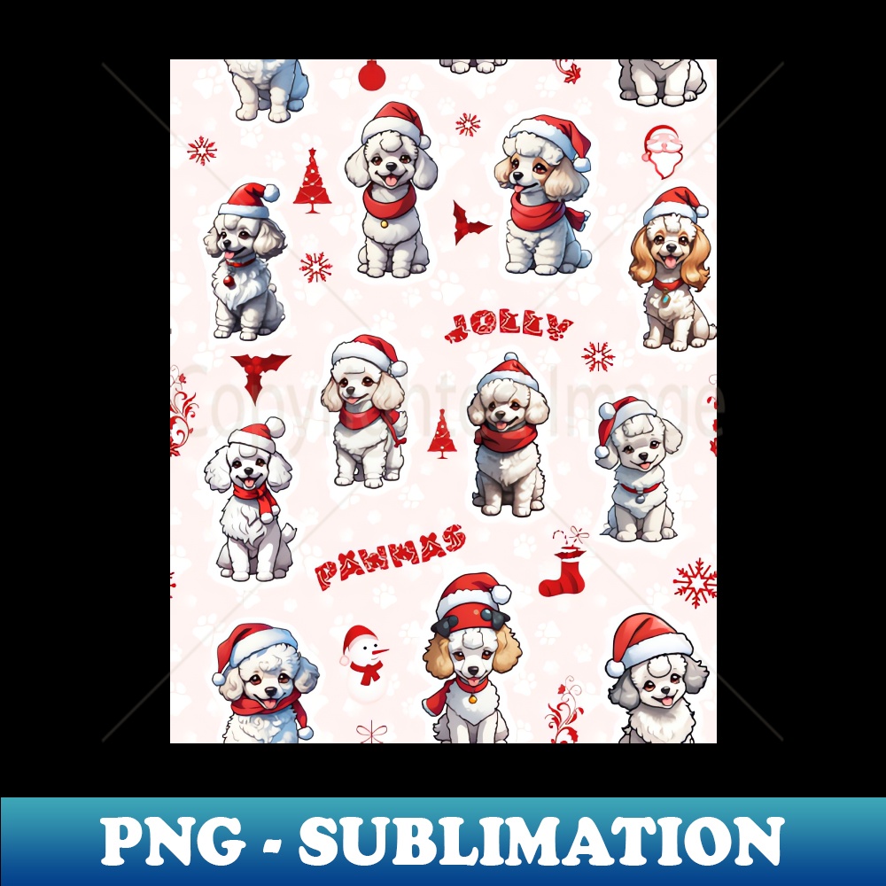 GV-31421_Santas Christmas Poodles - phone case 9118.jpg