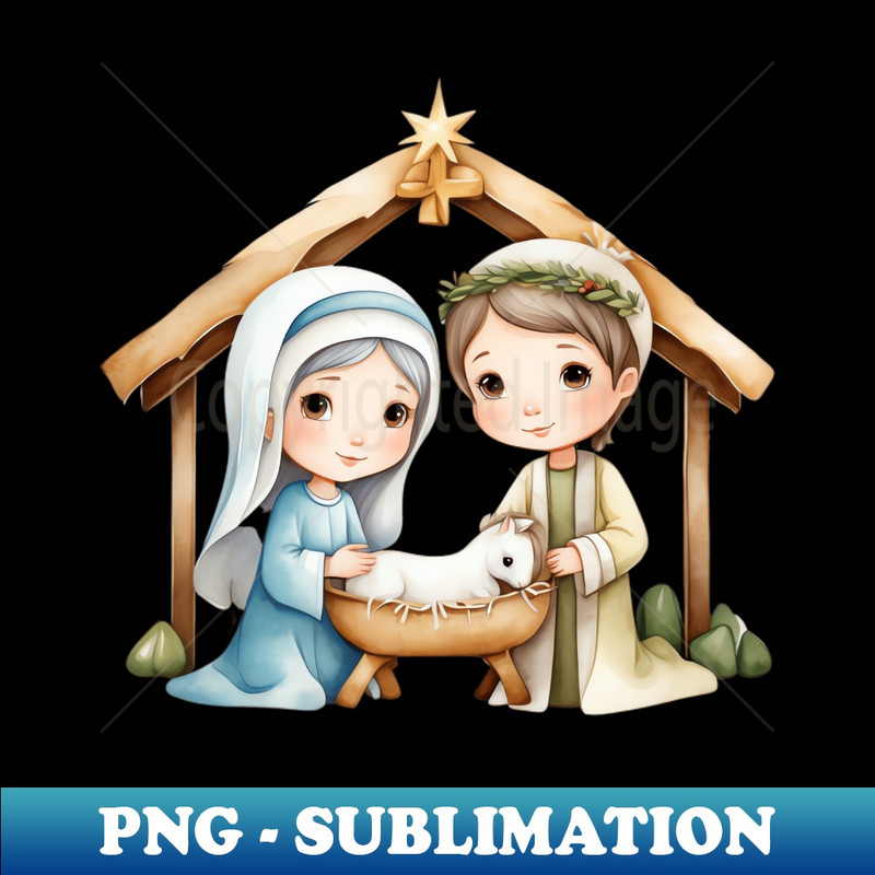 GW-622_a cute nativity with Mary and Joseph Christmas 3731.jpg