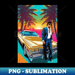 scarface 80s pop art tee - decorative sublimation png file - unleash your creativity