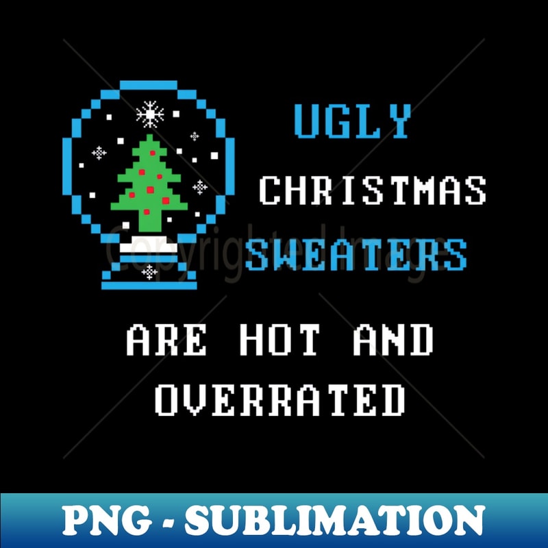 HI-37490_Ugly christmas sweaters are hot and overrated Shirt Family Christmas Tee Funny Boy Girl Gift Cute Christmas Tshirt 6816.jpg