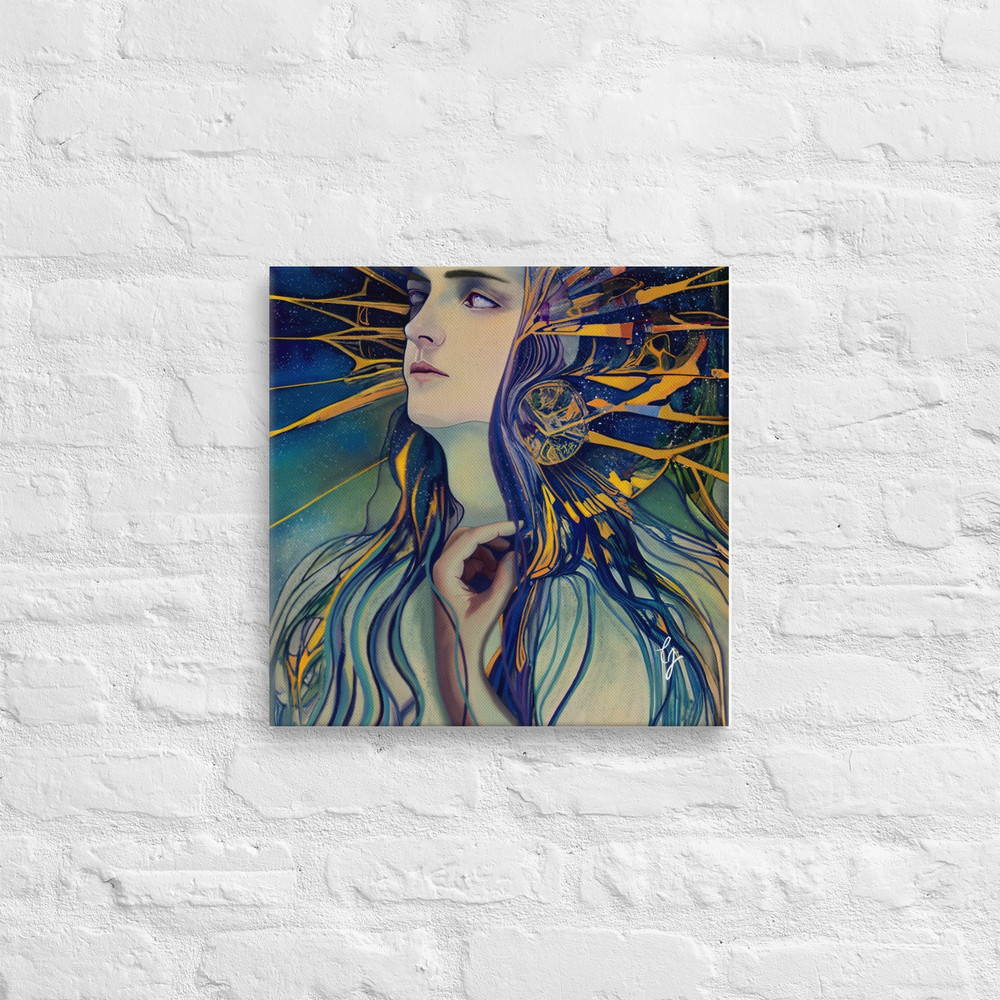 Art Nouveau Canvas Print Art Deco Canvas Print Lady Liberty.jpg