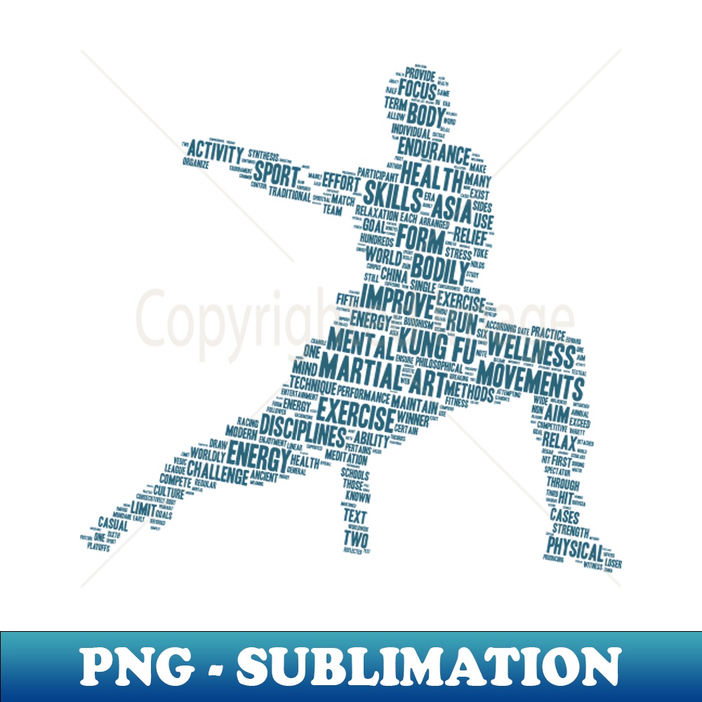 HQ-22035_Kung Fu Martial Art Silhouette Shape Text Word Cloud 7565.jpg