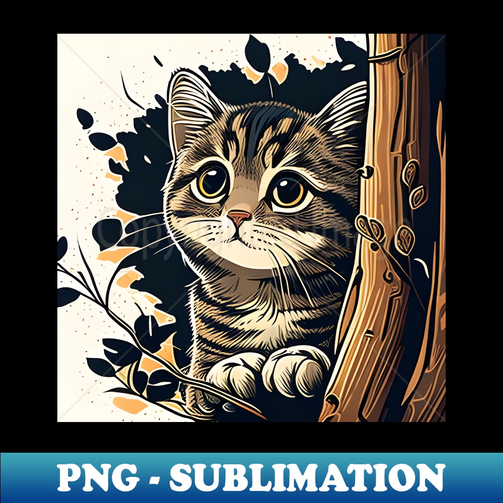 HU-6869_Cat Fall Autumn Leaf Tree Funny Cat Lovers Gifts 4025.jpg