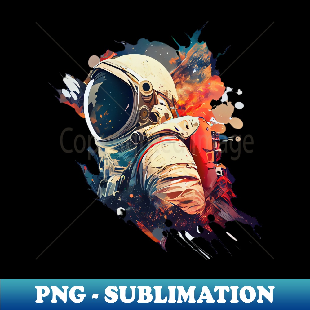 IH-38876_Watercolour Print of Fantasy Astronaut in Space 6180.jpg
