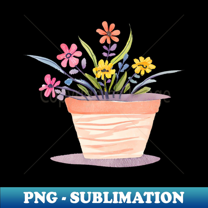 JE-38874_watercolor with line art flowers in a pot white background centered generative AI 1781.jpg