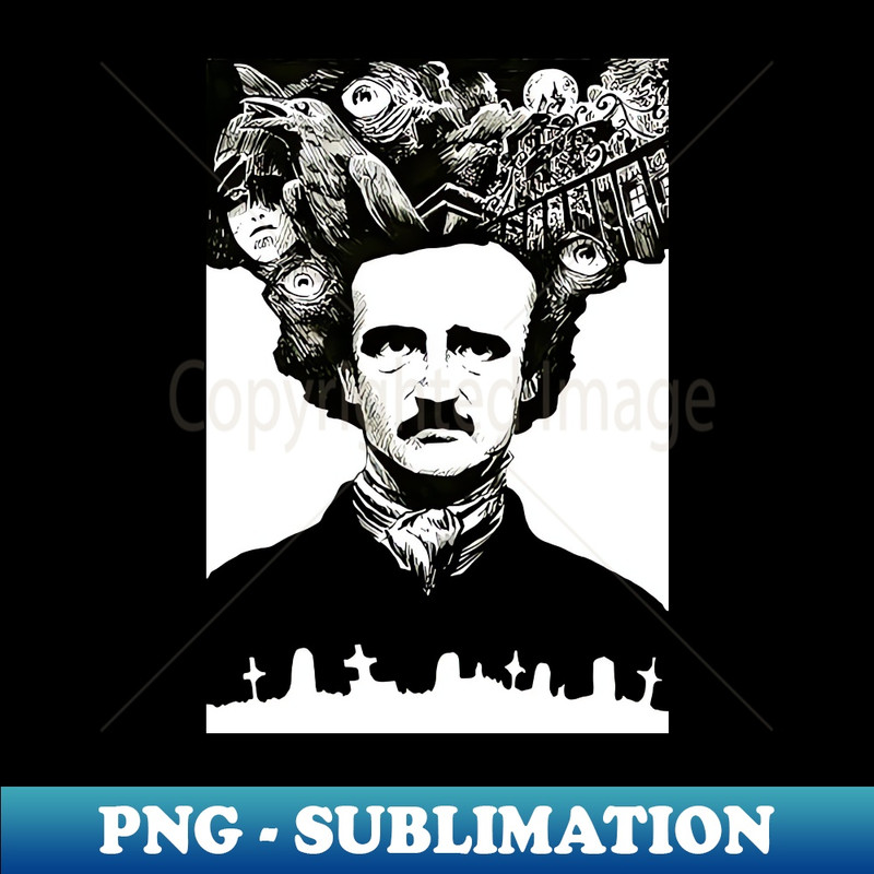 JJ-12562_Edgar Allen Poe creepy vintage collage writer shirt 9032.jpg