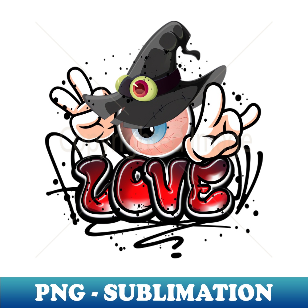 JZ-7570_Christian Love Witch Graffiti Street Art Style 8574.jpg