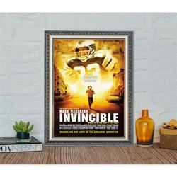 invincible (2006) movie poster, invincible classic vintage poster,