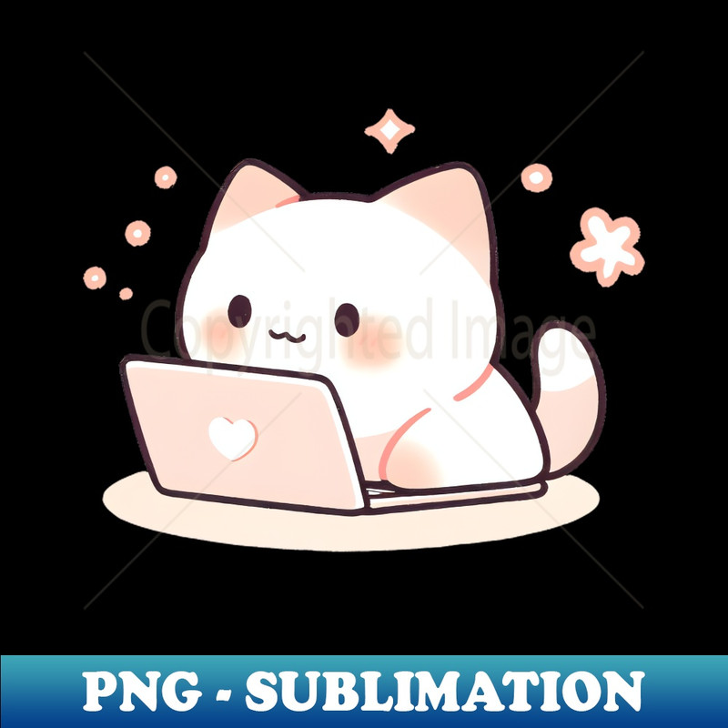 KC-21306_Kawaii anime cat using laptop 5155.jpg