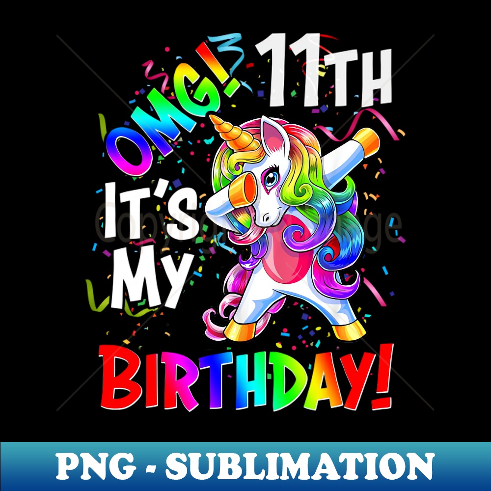 KD-044_11 Year Old Gifts Girls Teens Dabbing Unicorn 11th Birthday 9802.jpg