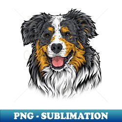 australian shepherd - premium png sublimation file - add a festive touch to every day