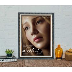 mother movie poster, jennifer lawrence classic movie poster,