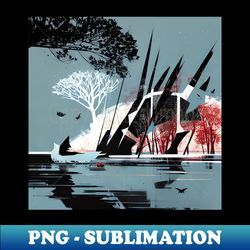 Abstract Nature - Vintage Sublimation PNG Download - Vibrant and Eye-Catching Typography