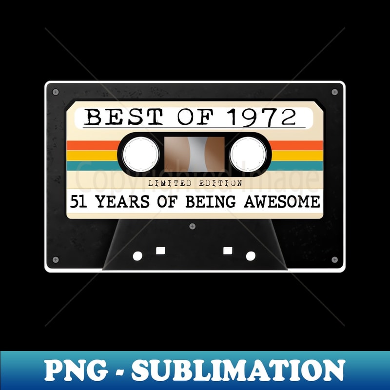 LI-14751_Funny Best of 1972 51st Birthday Cassette Tape Vintage 8392.jpg