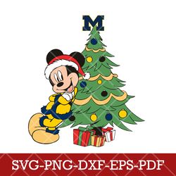 Michigan Wolverines_mickey NCAA 12SVG Cricut, Mickey NCAA Team SVG DXF EPS PNG Files