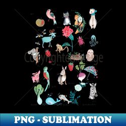 animal kids abc alphabet - unique sublimation png download - perfect for creative projects