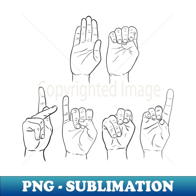 Dig Up Asl Be Kind Deaf ASL hand sign letters - Instant Sublimation Dig | Inspire ...