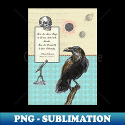 shakespeare quote - hamlet - skull - crow - special edition sublimation png file - create with confidence