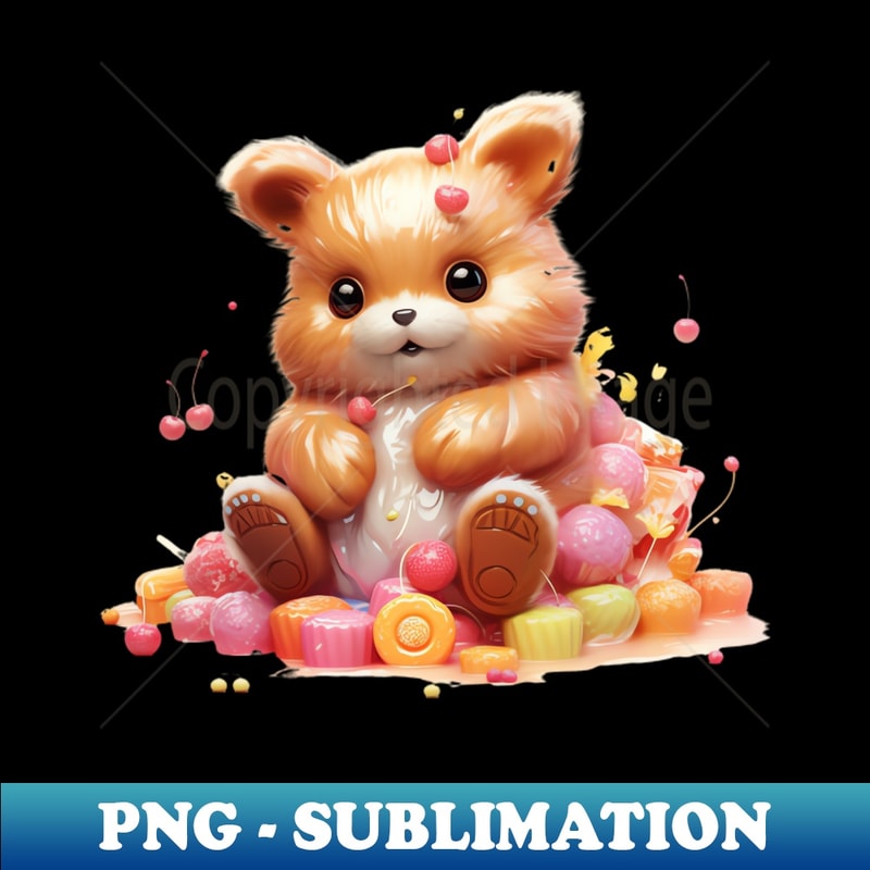 LX-626_A cute teddy bear on a Pile of Candy 9700.jpg
