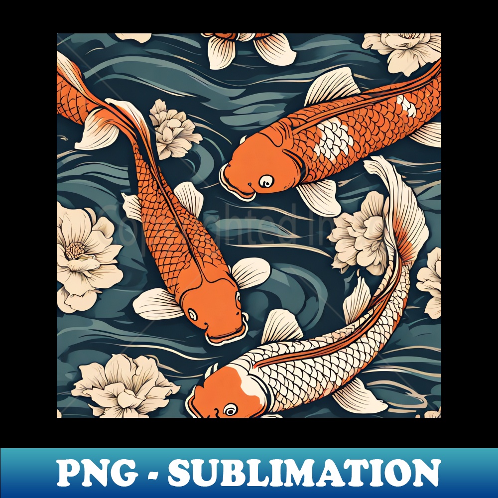 LX-8832_cool vintage golden koi fish 3538.jpg