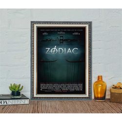 zodiac movie poster, jake gyllenhaal classic movie poster,
