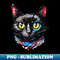 MJ-4813_Black Cat Face Digital Art 2960.jpg