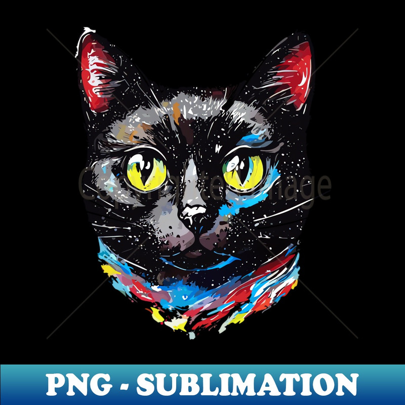 MJ-4813_Black Cat Face Digital Art 2960.jpg