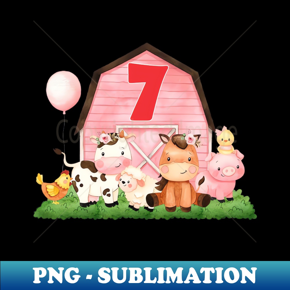 MK-26955_Oink Baa Moo Im 7 Farm Theme Birthday Gift 7 Yrs Old 7154.jpg