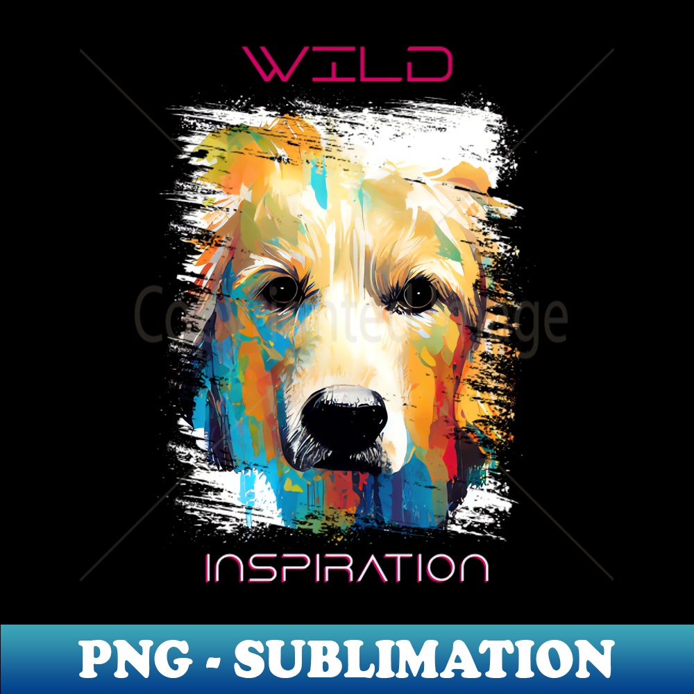 MO-15915_Golden Retriever Dog Wild Nature Animal Colors Art Painting 5835.jpg