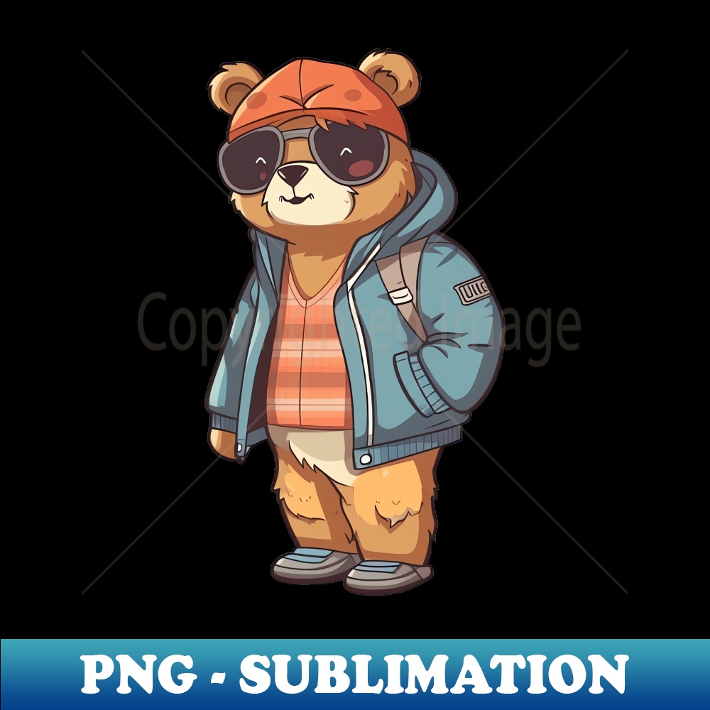 MQ-632_A cute teddy bear wearing street fashion 9161.jpg