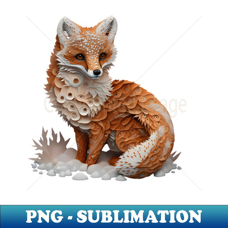 NI-36662_Tiny cute fox superimposed on a leopard paper quilling 1 8295.jpg
