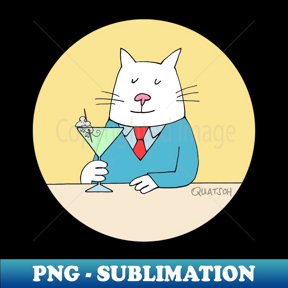 NQ-6862_Cat drinking a martini with a mouse in it 8154.jpg