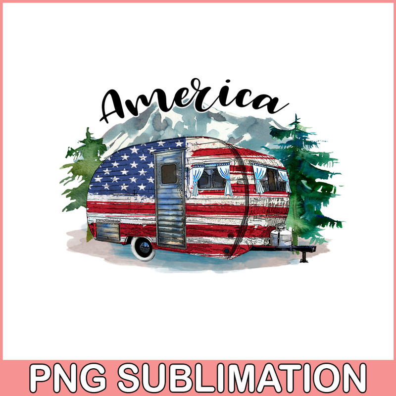 CAMP07112341-America PNG Camping PNG Car Camper American Flag PNG.png