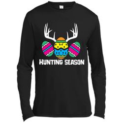 Hunting Season Funny Easter Eggs Deer Antlers T-Shirt Long Sleeve Moisture Absorbing Shirt