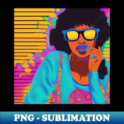 80s retro girl sunglasses - aesthetic sublimation digital file - unlock vibrant sublimation designs
