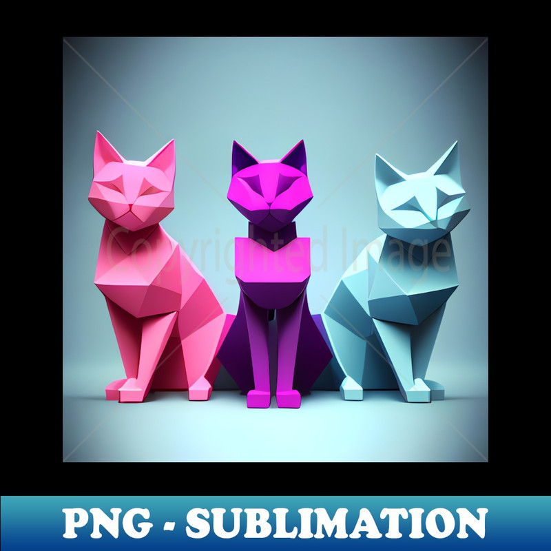 ON-15336_geometric cats colorful Triplets 1978.jpg