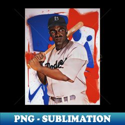 jackie robinson - exclusive sublimation digital file - vibrant and eye-catching typography