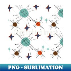 mid century mod 3d starburst pattern - sublimation-ready png file - spice up your sublimation projects