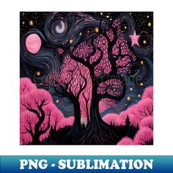 full moon enchanted forest - high-quality png sublimation download - stunning sublimation graphics
