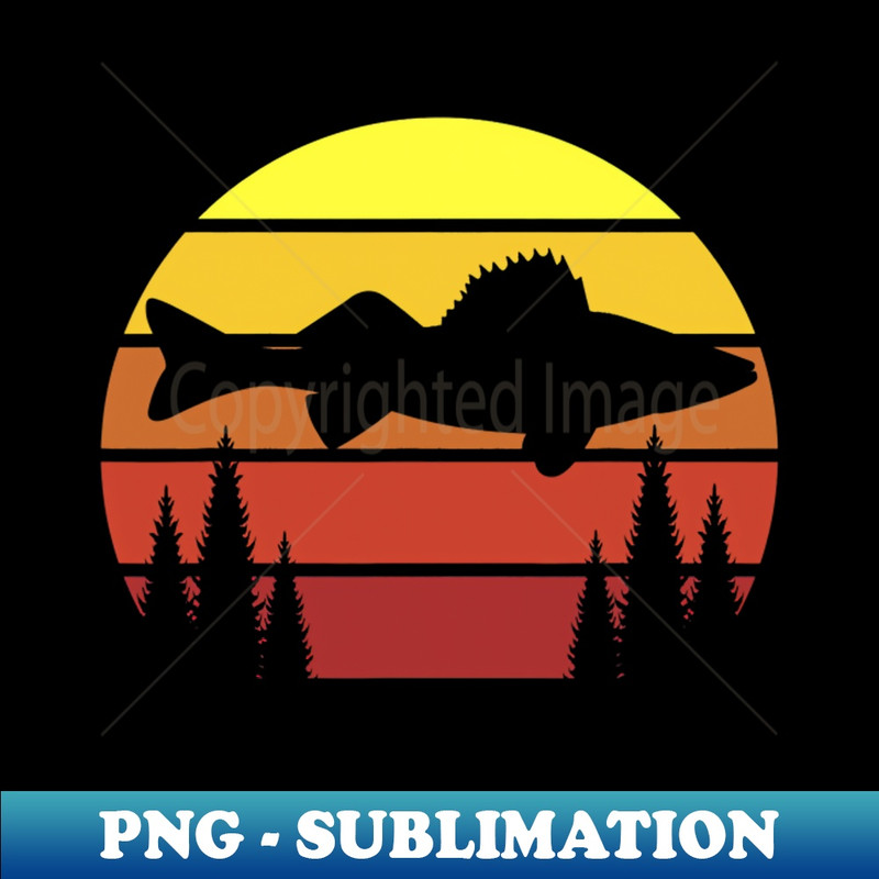 PP-38710_Walleye Fishing Retro Walleye Fisherman Forest Treeline 4773.jpg
