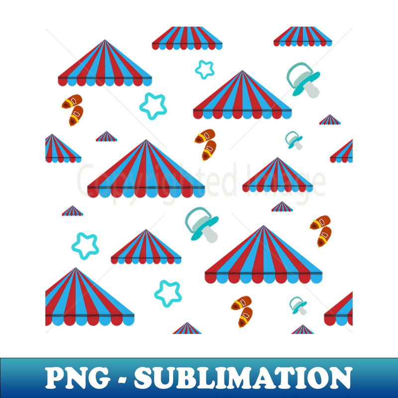 PU-28906_prism tent pattern with babys shoes and pacifier 5518.jpg