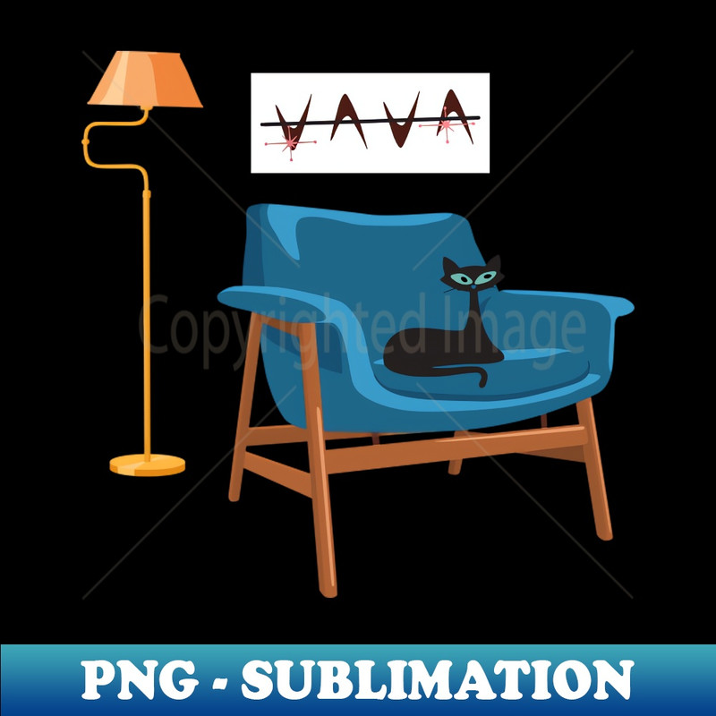 PZ-2970_Atomic Cat Relaxing on a Mid Century Chair 6181.jpg