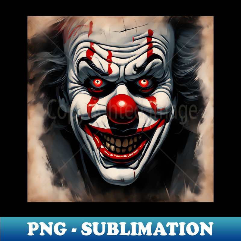 QG-38307_Vintage Halloween terrifying clown with an evil smile and a manic look 1237.jpg