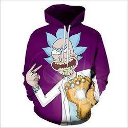 rick and morty 3d print unisex sweatshirt hoodie