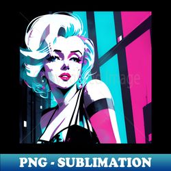 Marilyn Monroe Neon - Exclusive PNG Sublimation Download - Spice Up Your Sublimation Projects