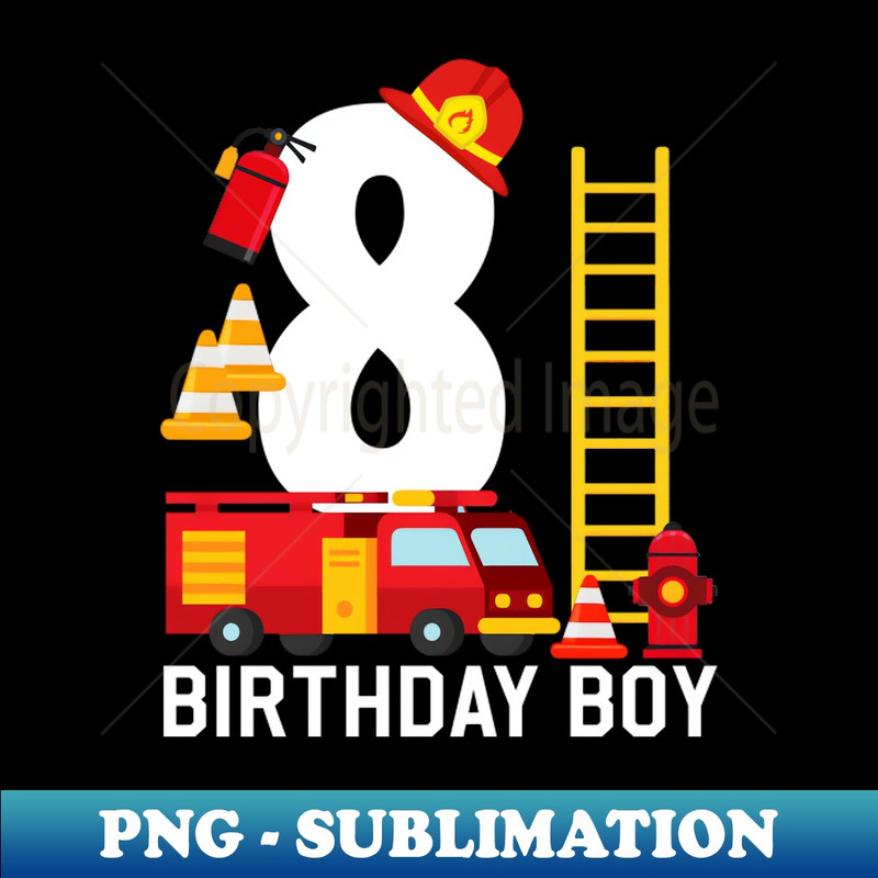 QY-13845_Fire Truck 8th Birthday Boy Firefighter 8 Year Old 4393.jpg