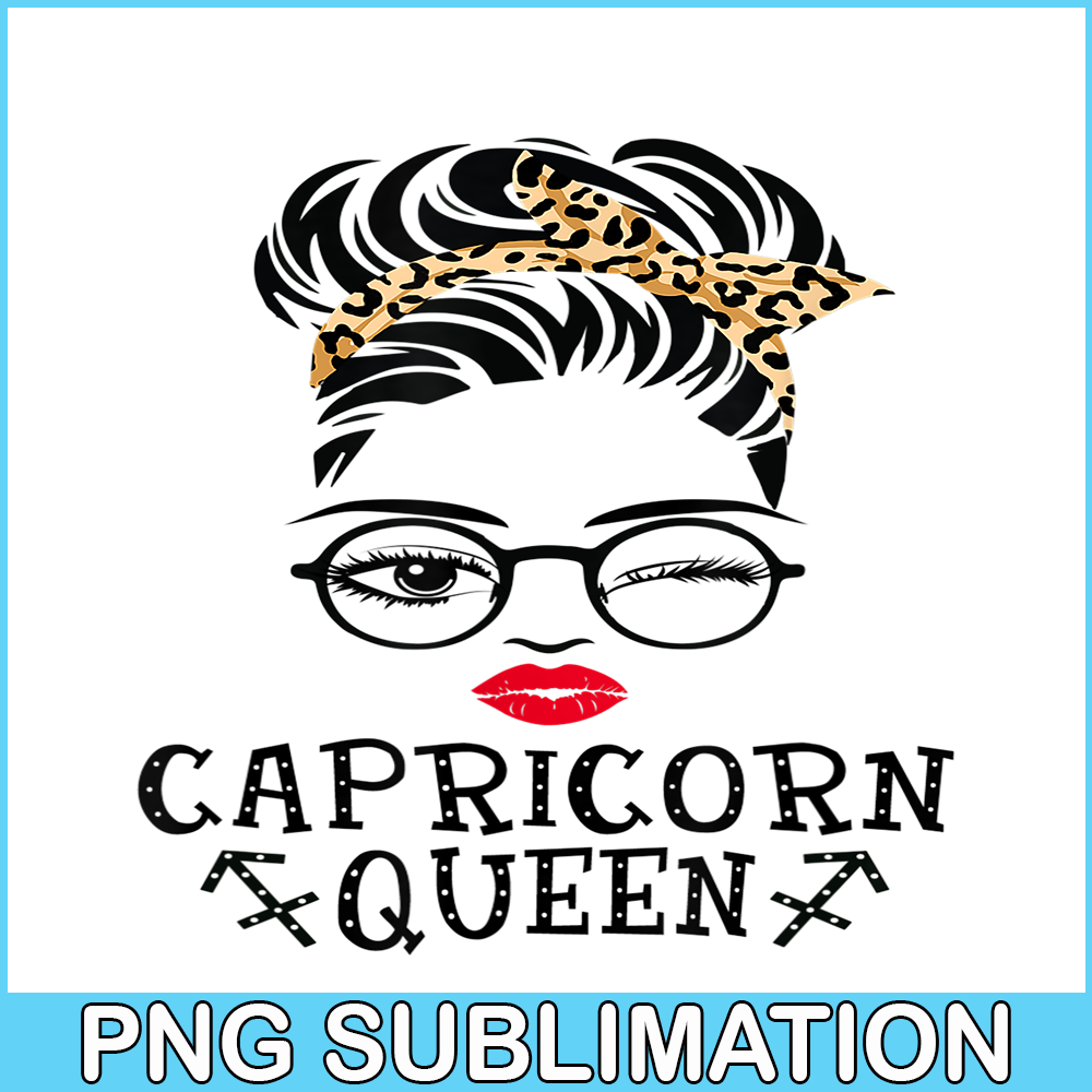 CPB28102332-Capricorn Queen PNG Woman Face Wink Eyes PNG Lady Face PNG.png
