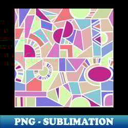 neon colours - quirky shaped geometric patterns - digital sublimation download file - bold & eye-catching