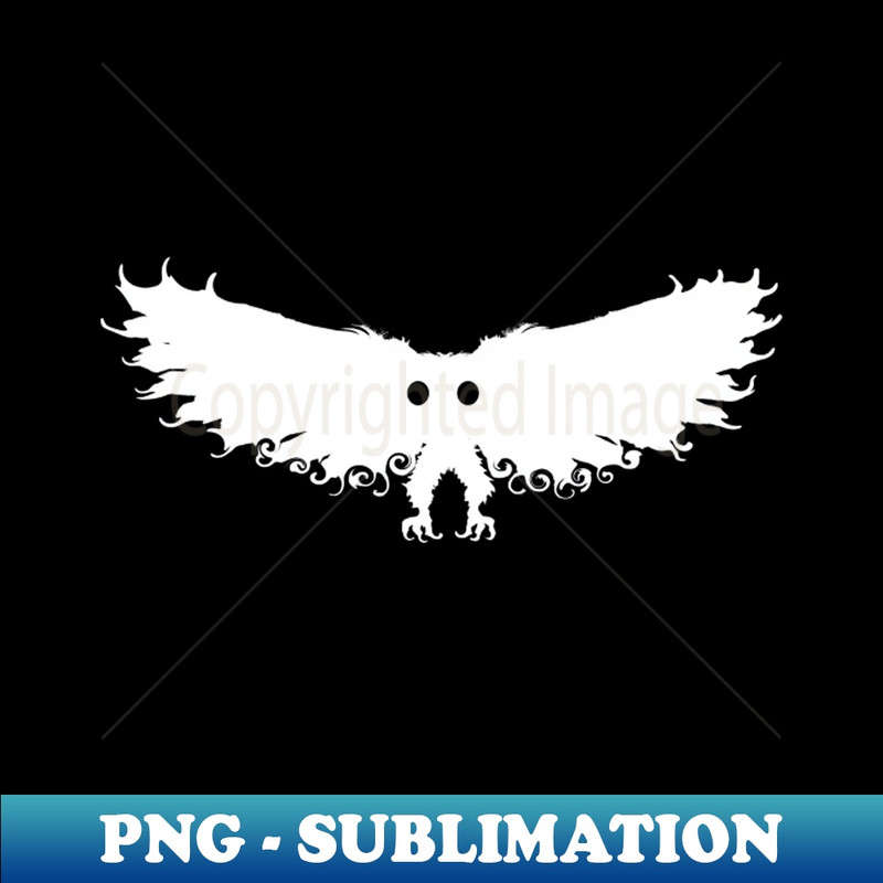 RH-25303_Mothman West Virginia Wing Humanoid Moth Retro Vintage All White Albino 8141.jpg